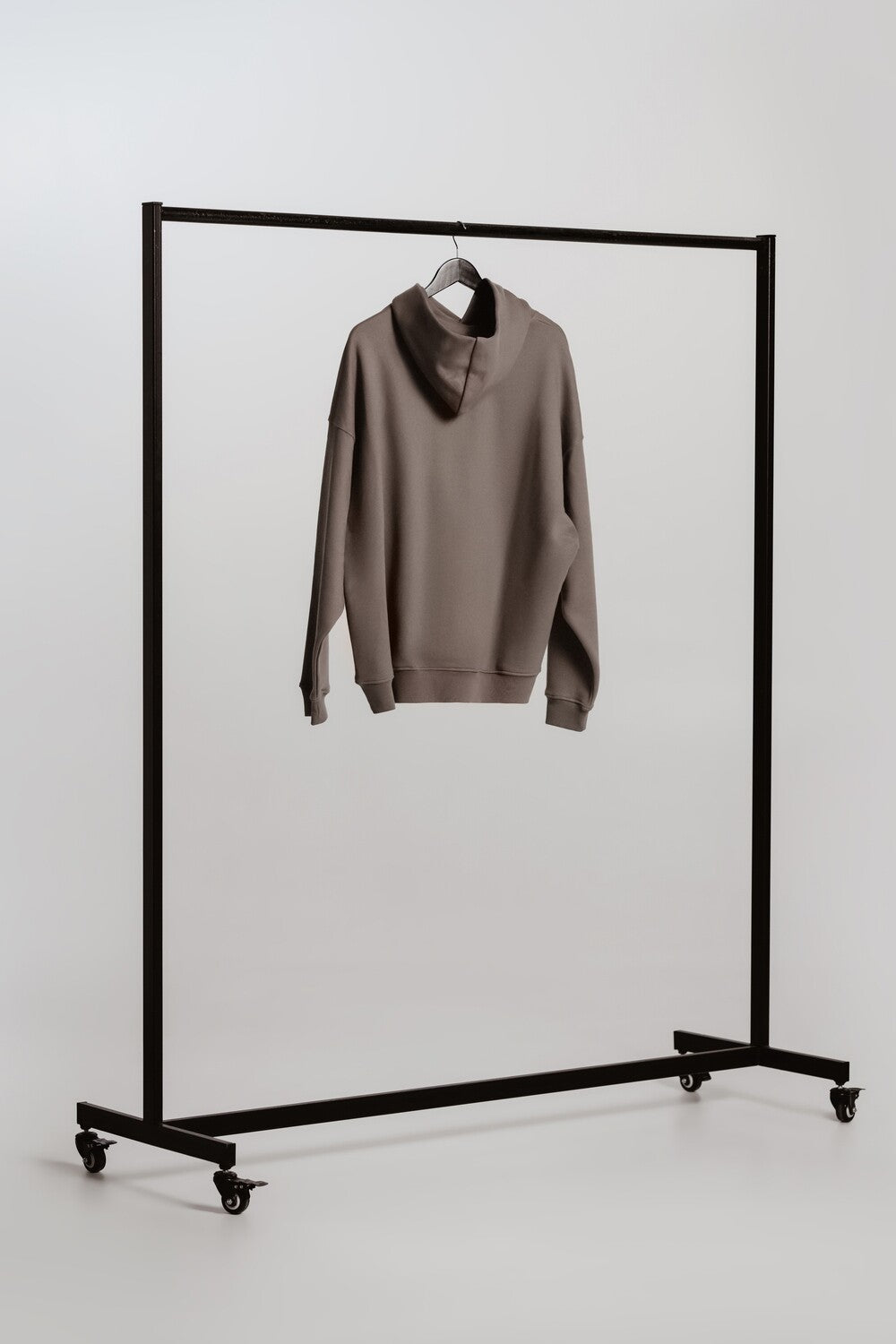 Oversized Hoodie - Grey White