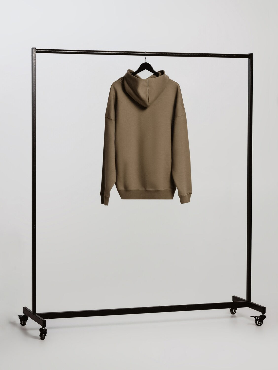 Oversized Hoodie - Brown Black